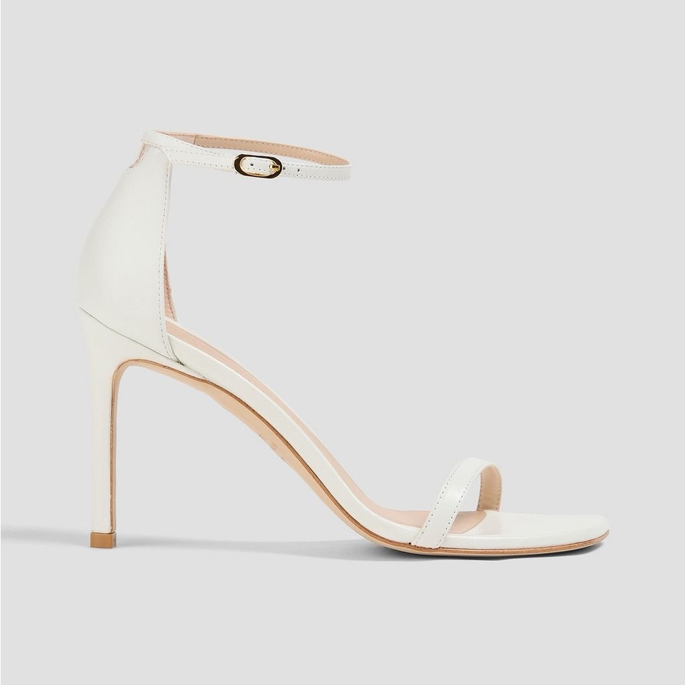 NIB TUART WEITZMAN Amelina 95 white leather sandals size EU 40 and US 9.5 B